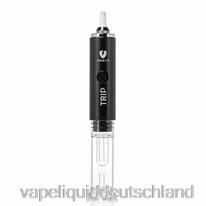 Shield Trip Tragbares Verdampferset, Schwarze Vape-Flüssigkeit